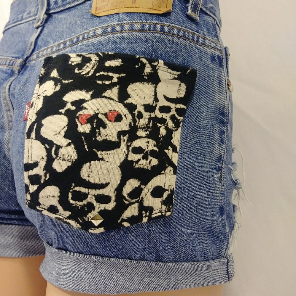 Vintage High Waist Levi's Cutoff Shorts Distressed